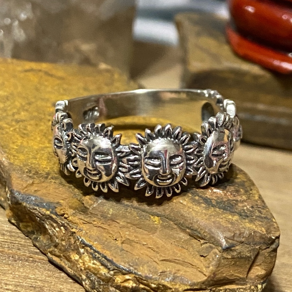 Sterling Silver Sun Band